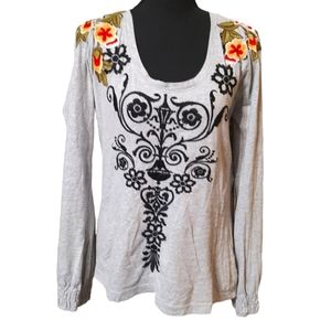 Johnny Was Embroidered Top